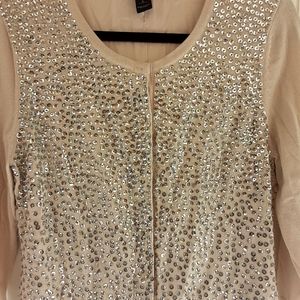 White House Black Market  Sequin Cardigan, Size Large